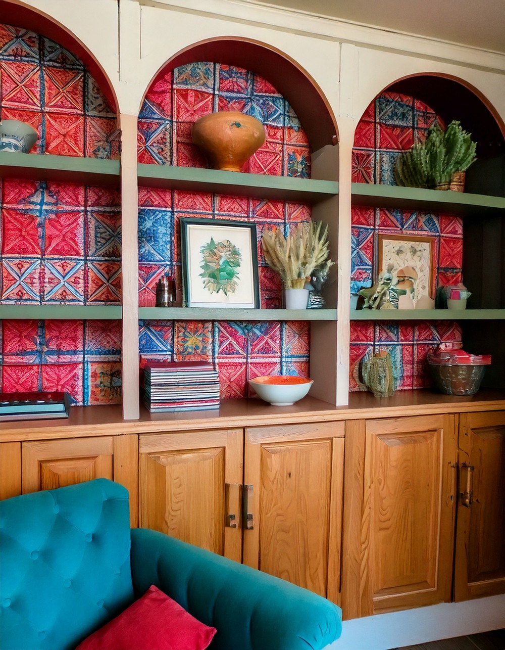 Colorful Arched Billy Built-in Hack