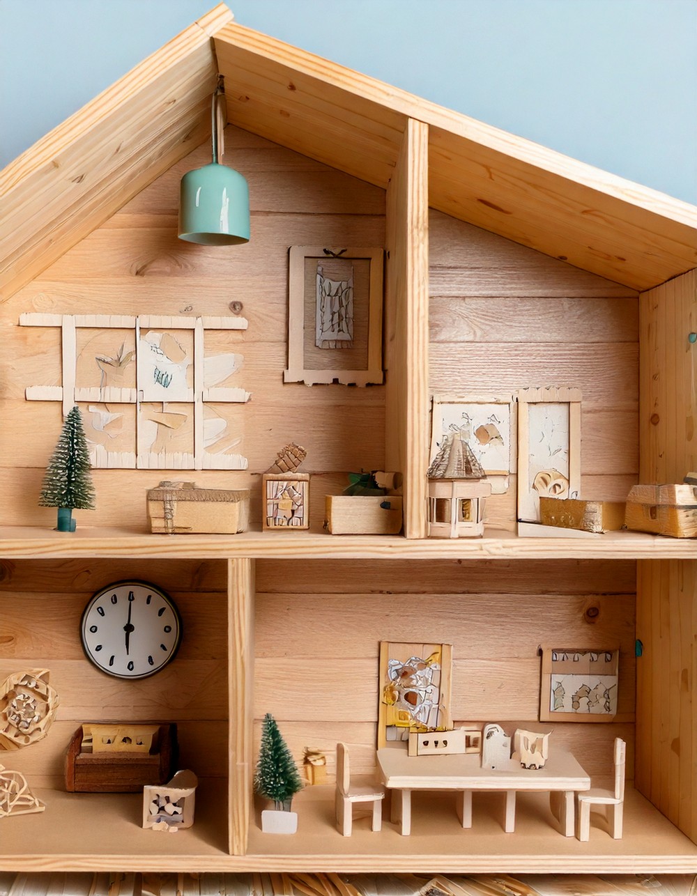 Modern Home Flisat Dollhouse Makeover