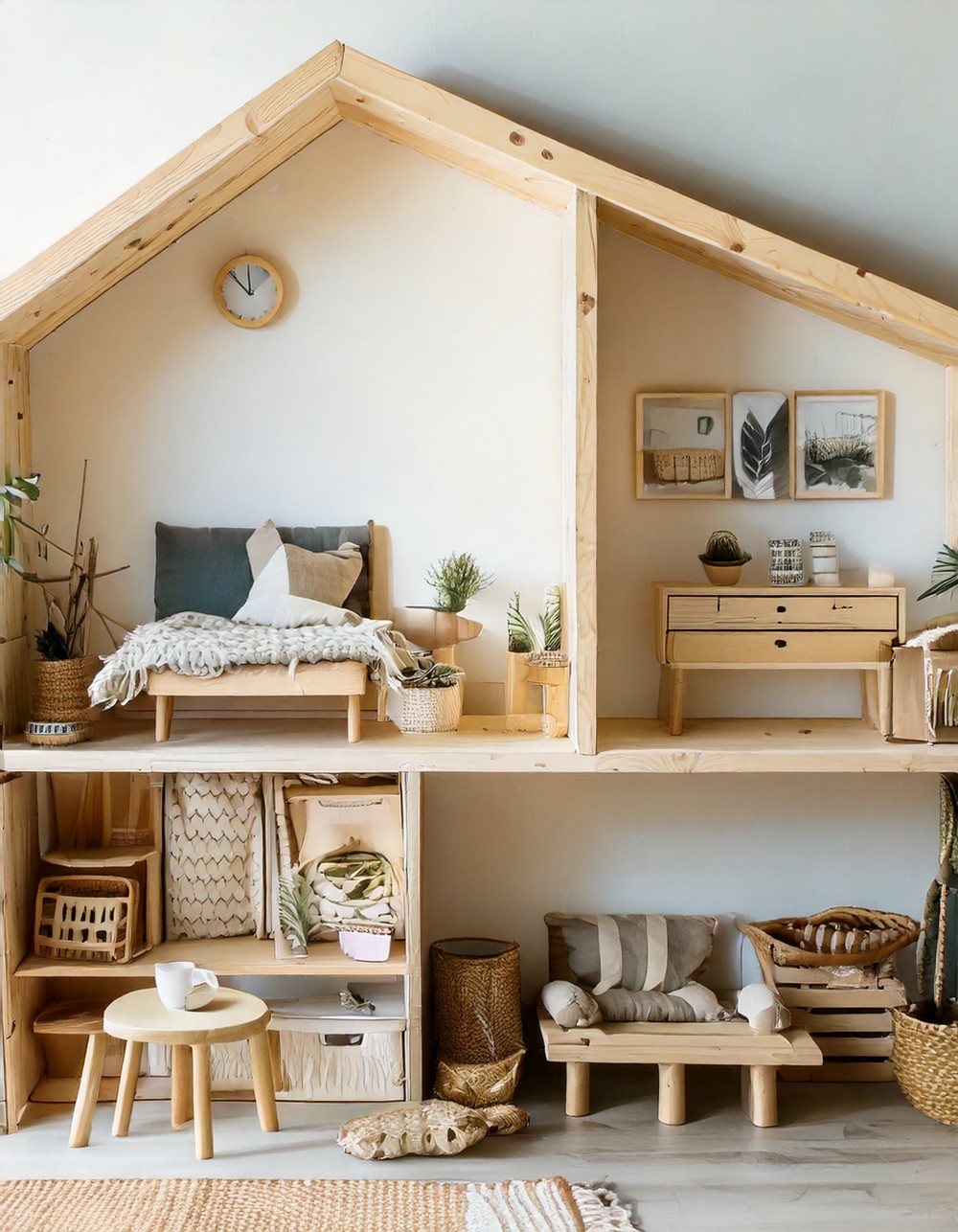Scandi Style Dollhouse Makeover