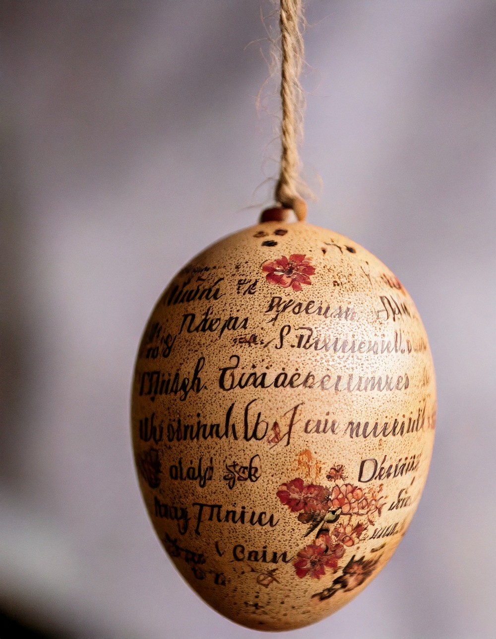 Typography Blooms Transform Vintage Eggs