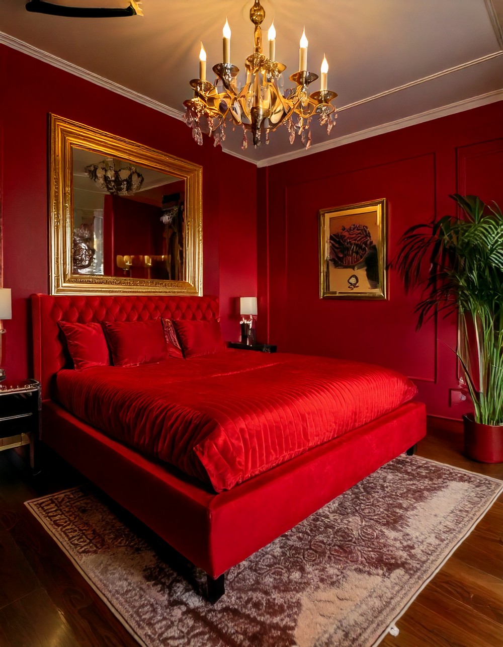 Bold Red and Velvet Luxe