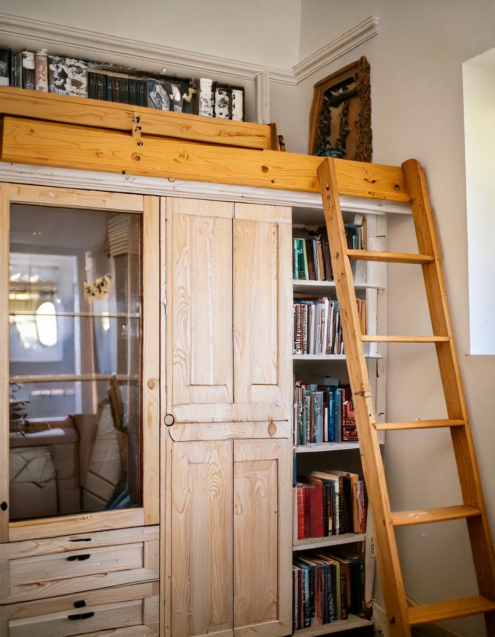 Cozy Loft Nook Above Bookshelf Magic