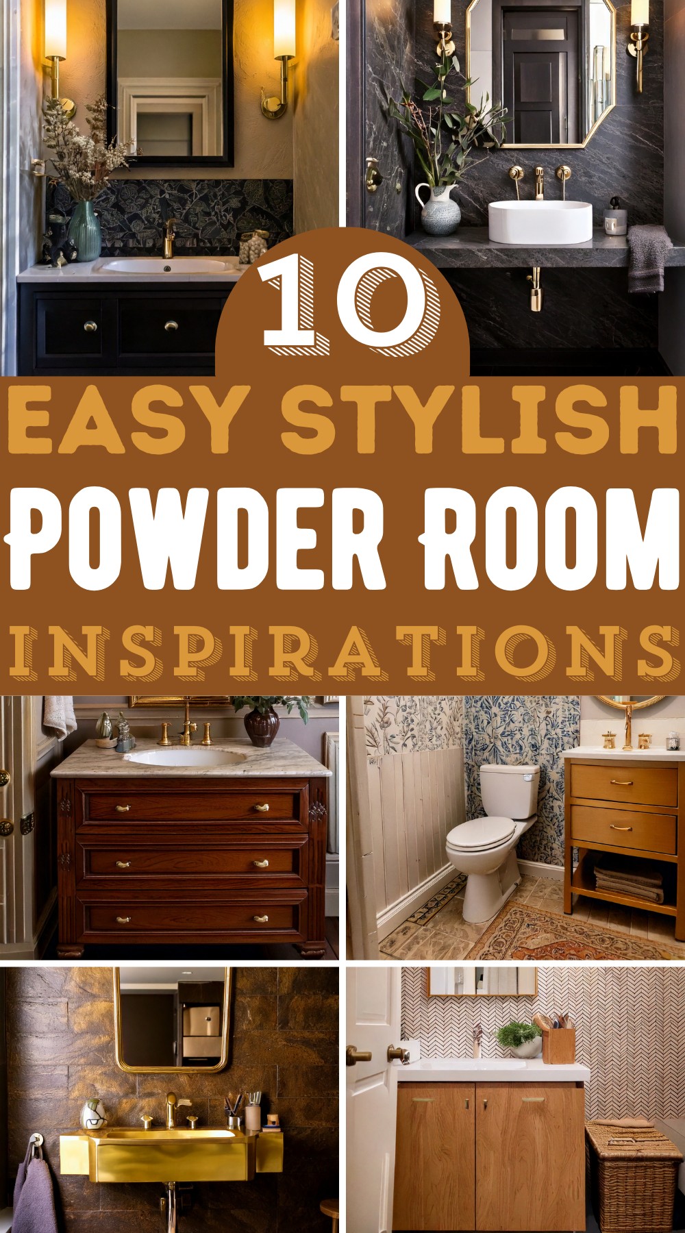 Easy Stylish Powder Room Inspirations