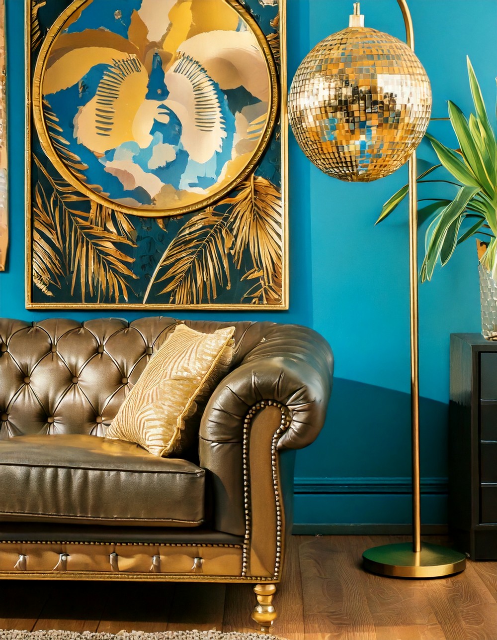 Eclectic Charm with a Golden Touch