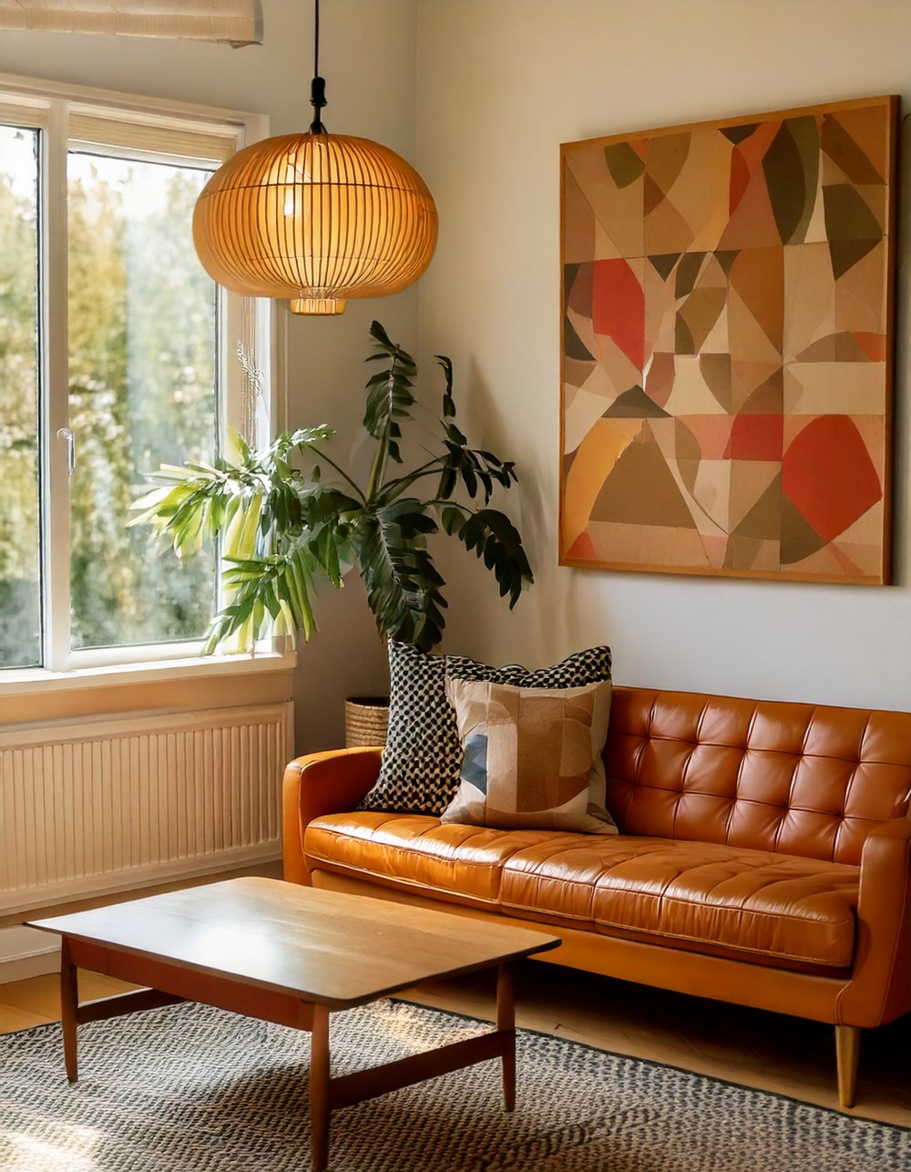 Mid-Century Charm with a Tan Touch