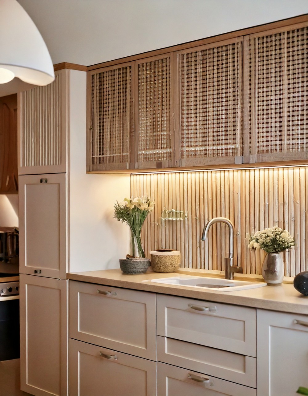Sleek Modern Charm With Bold Striped Accent